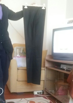 siyah kumaş pantalon