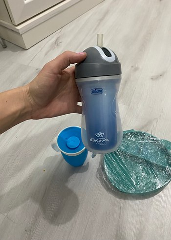 Munchkin bardak suluk + Chico suluk+ silikon mama kabı - Görsel 4