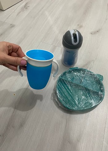 Munchkin bardak suluk + Chico suluk+ silikon mama kabı - Görsel 3