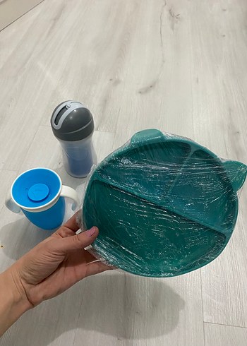 Munchkin bardak suluk + Chico suluk+ silikon mama kabı - Görsel 6