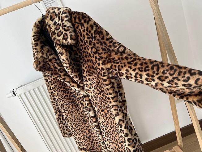 s Beden Stradivarius leopar kürk mont