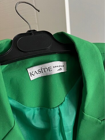 xl Beden yeşil Renk Crop blazer