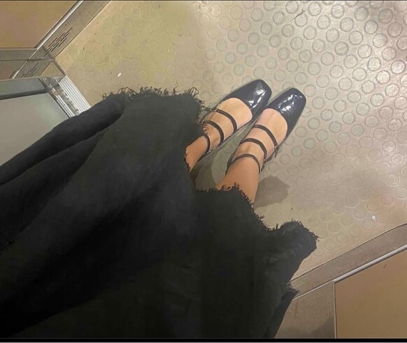 Zara Mary Jane# siyah #rugan ayakkabı
