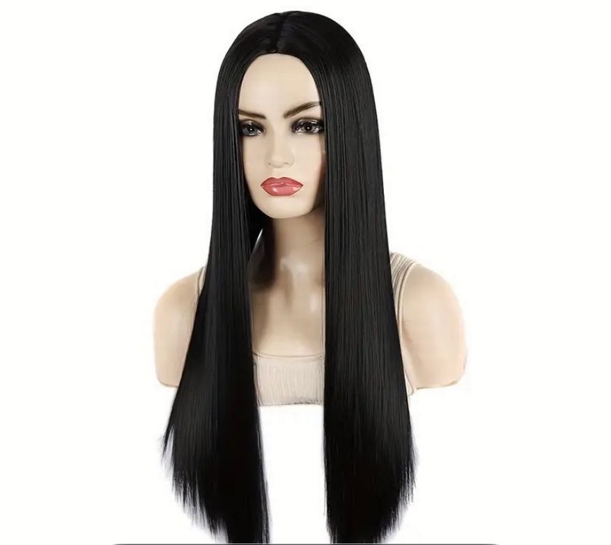 Siyah Uzun Kadın Peruk - Görsel 2