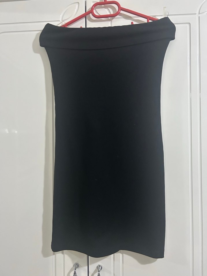 Siyah dar elbise - Görsel 2