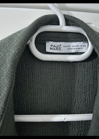 Düğmeli haki  Gömlek - Görsel 4