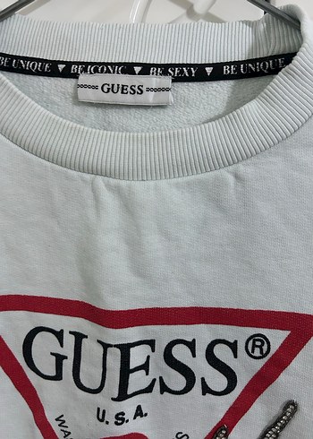 Guess Kadın Beyaz Baskılı Sweatshirt - Görsel 3