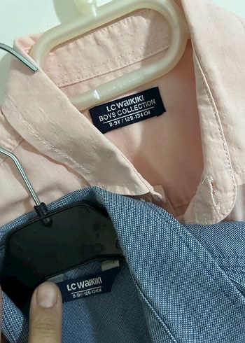 Erkek Çocuk Kısa Kollu Düğmeli Denim Gömlek - Görsel 4