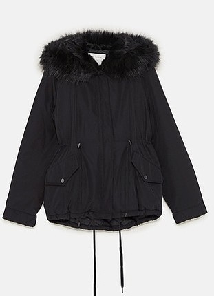 zara su gecirmez parka