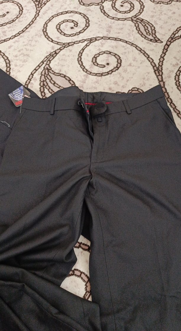 Erkek Siyah Pilili Normal Kesim Pantolon adet fiyatı - Görsel 2