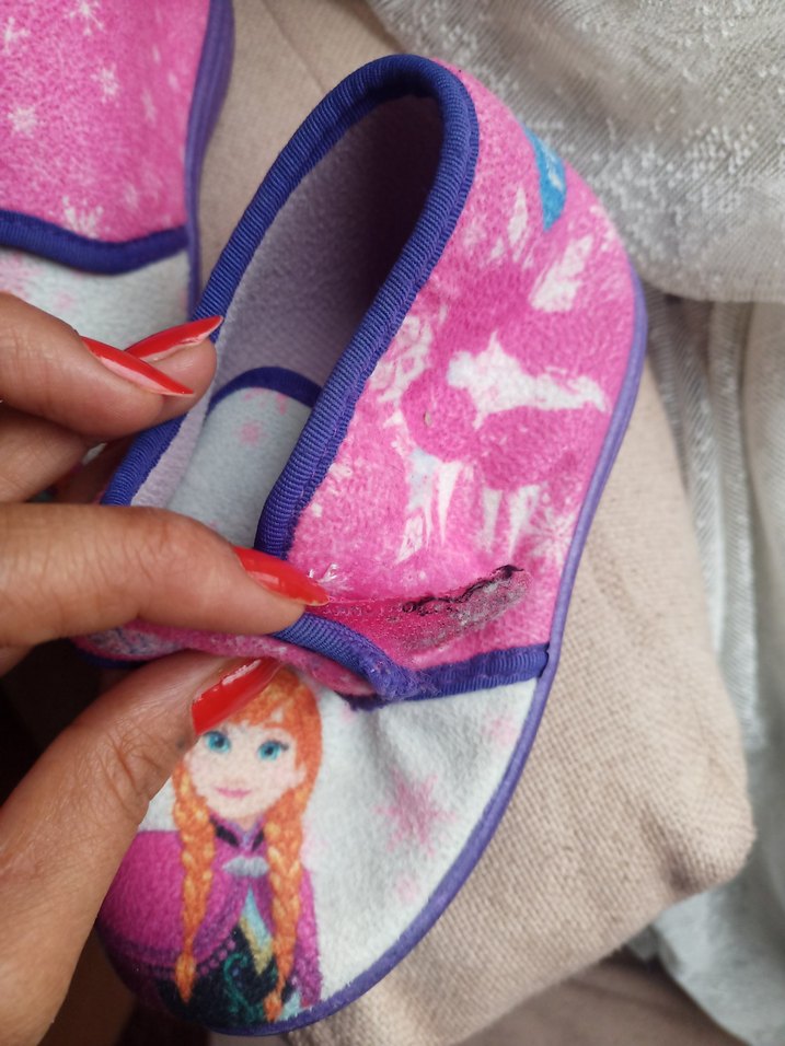 Kız Çocuk Pembe Baskılı Sıcak Ev Terliği - Görsel 4