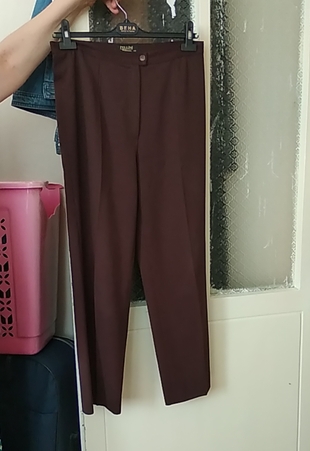 kahverengi kumaş pantolon