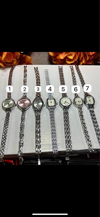 Silver Vintage Saat Belirtiniz