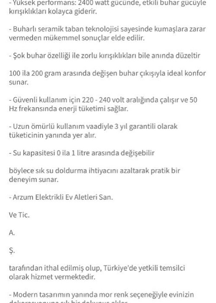 Arzum peta 2400w - Görsel 3