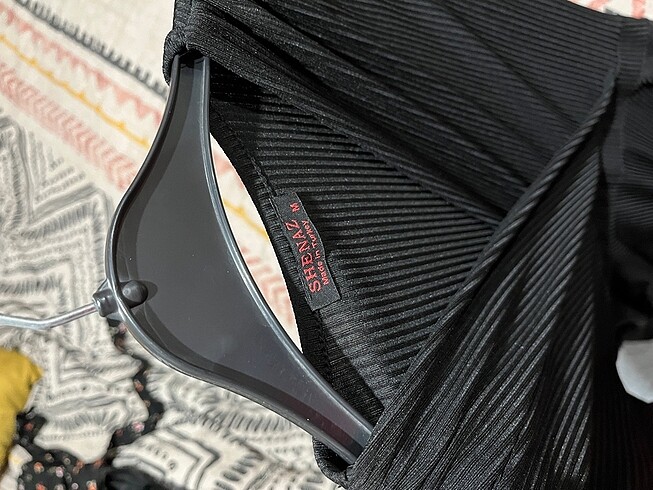 Kruvaze kaşkorse elbise - Görsel 5