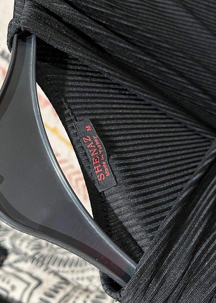 Kruvaze kaşkorse elbise - Görsel 5