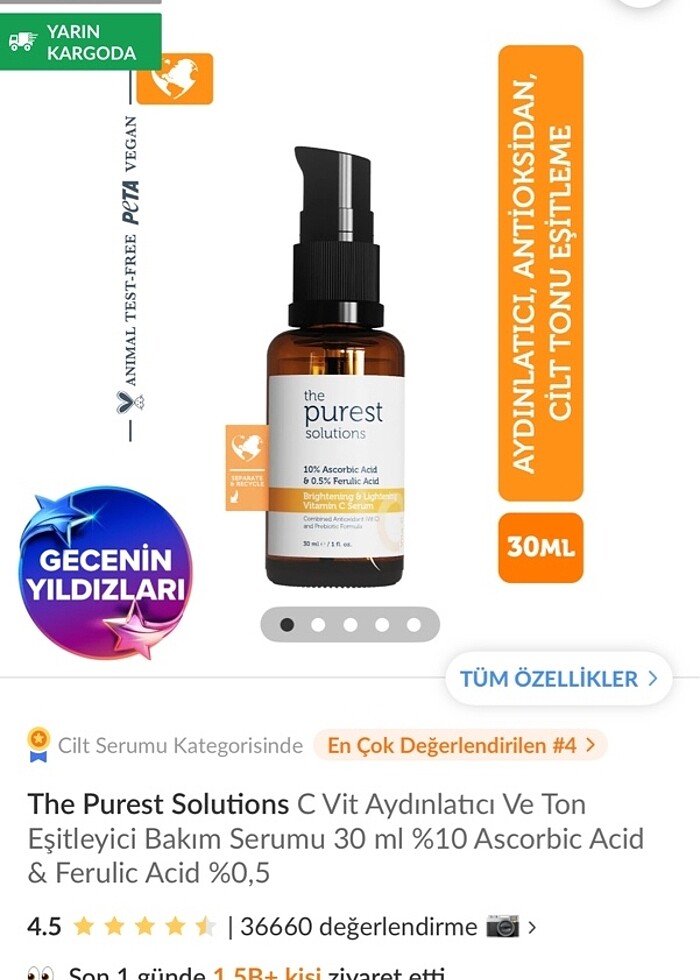 The purest c vitamini She vec glikolik asit - Görsel 2