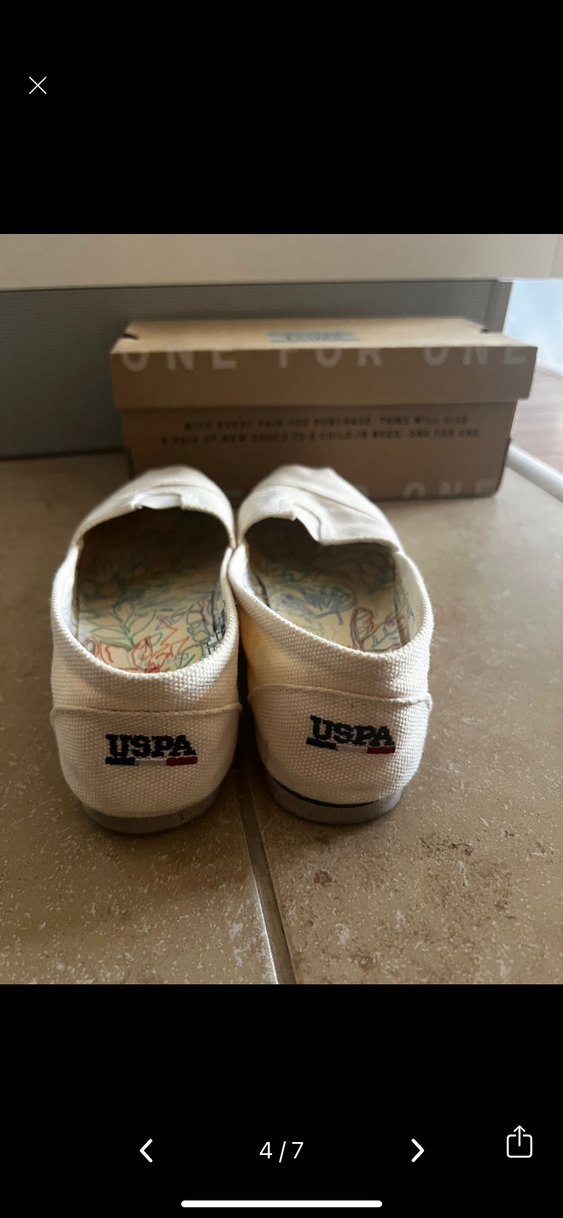 Kadın Beyaz TOMS Dolgu Topuk Espadril - Görsel 2