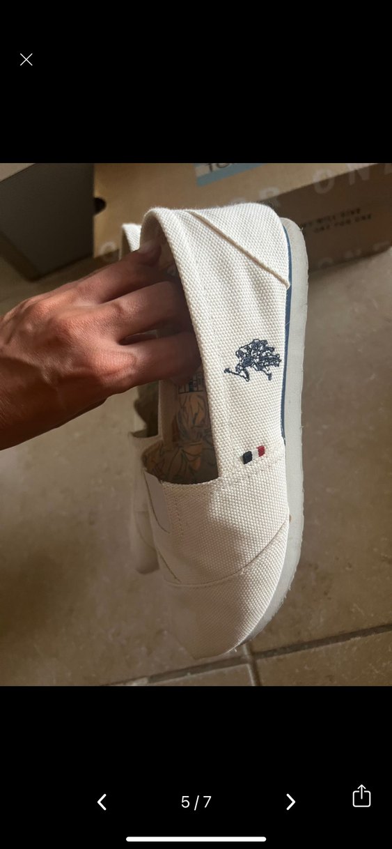 Kadın Beyaz TOMS Dolgu Topuk Espadril - Görsel 3