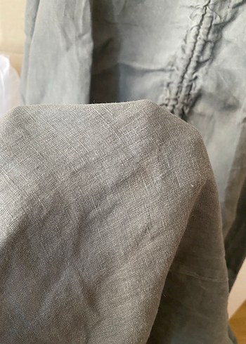 xl Beden Gri Bohem Uzun Kollu Salaş Elbise