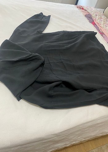 xxl Beden siyah Renk Düğmeli Siyah Keten Midi kap
