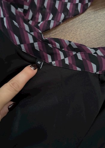 Parlak Mor Fırfırlı V Yaka Mini Elbise - Görsel 5