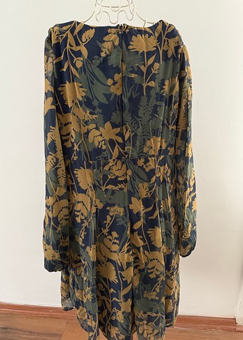 Bohem V Yaka Şifon Kadın Elbise - Görsel 2