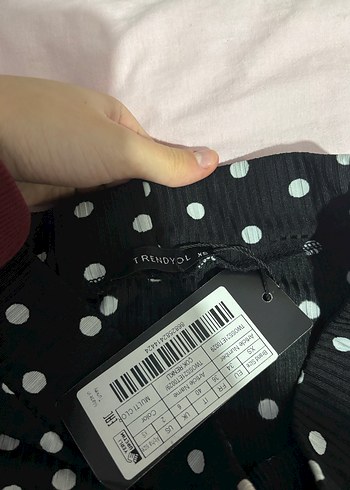 trendyolmilla puantiyeli midi elbise - Görsel 3