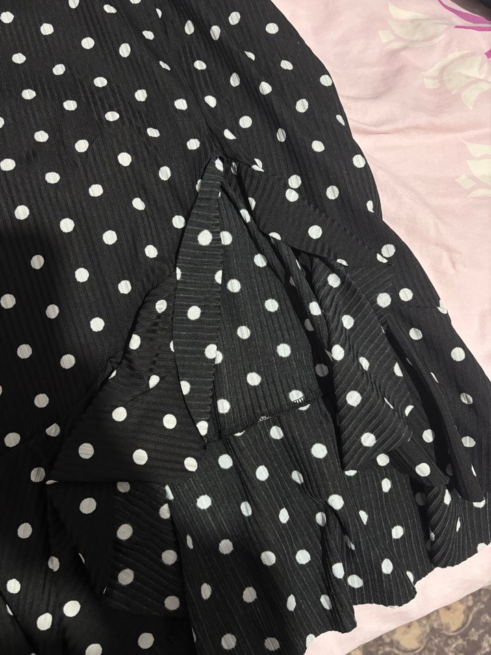 trendyolmilla puantiyeli midi elbise - Görsel 2