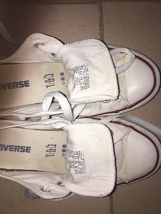 36 Beden beyaz Renk Beyaz converse