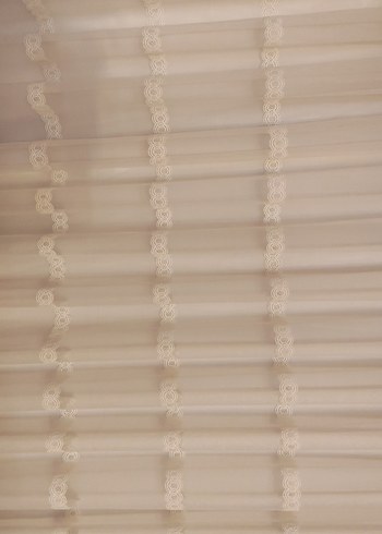 Bej Düz Tül Perde - Görsel 3