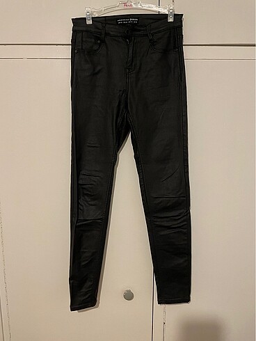 Stradavarius Deri Skinny pantolon