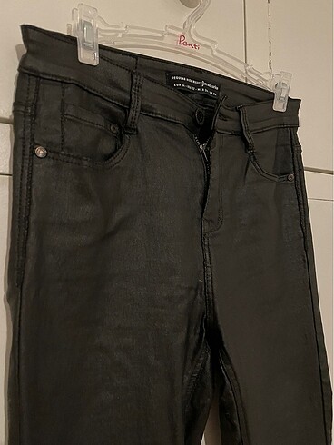 Stradivarius Stradavarius Deri Skinny pantolon