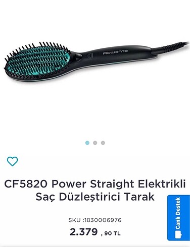 Taraklı saç düzleştiricisi