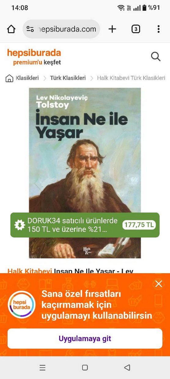 Lev Nikolayeviç Tolstoy - İnsan Ne ile Yaşar - Görsel 2