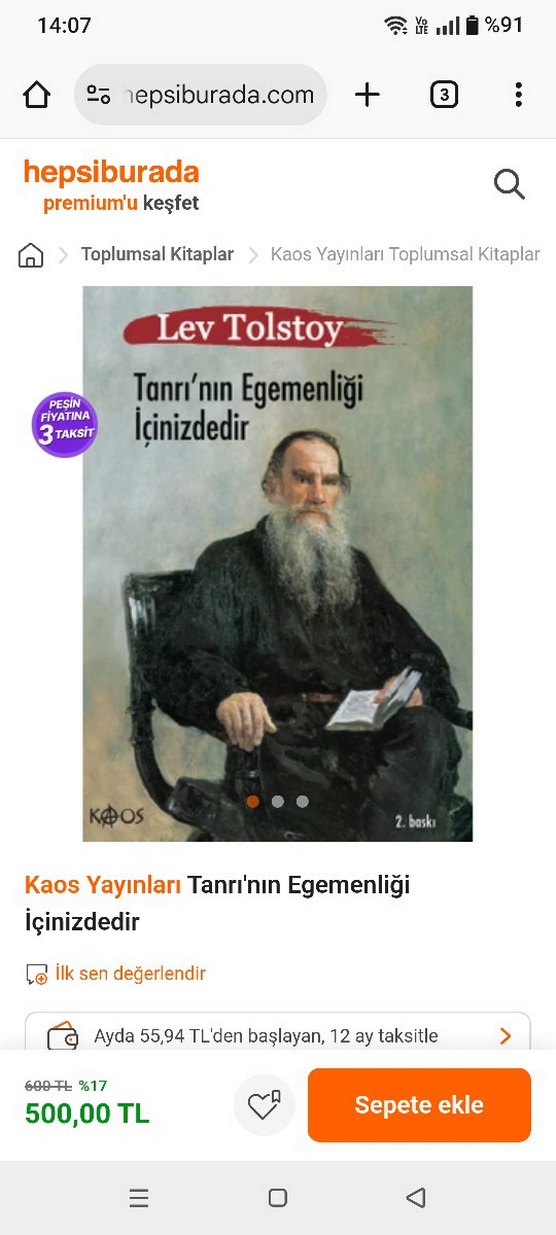 Lev Nikolayeviç Tolstoy - İnsan Ne ile Yaşar - Görsel 3