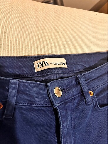 Zara mavi kalın kumaş jean