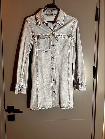 Zara mini kot elbise