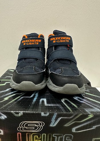Skechers Erkek Çocuk Gri Velcro bot
