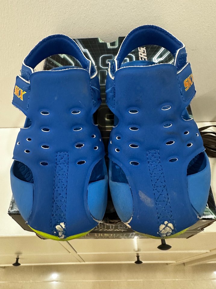 Skechers Mavi Erkek Çocuk Cırt Cırtlı Terlik - Görsel 2