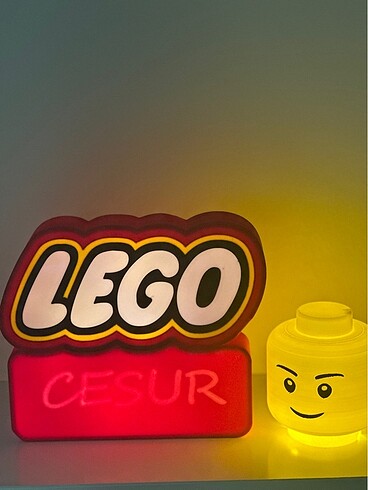İsme ozel led isikli lego lamba
