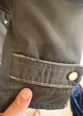 Neteork yeşil Kadın Midi Kaban, Kürklü Kapüşonlu, Salaş Kesim - Görsel 5