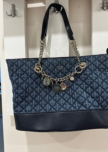 Beden Guess Denim Zincir Detaylı Lacivert Kadın Çanta