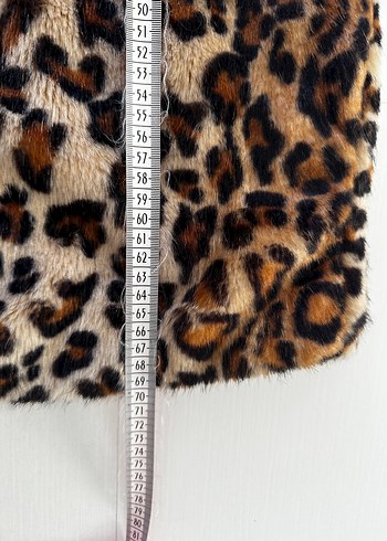 Mango Leopar Desenli  Suni Kürk Ceket - Görsel 3