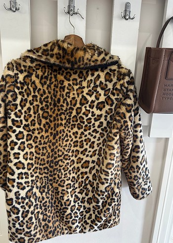 Mango Leopar Desenli  Suni Kürk Ceket - Görsel 2