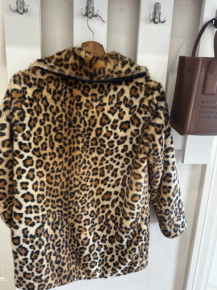 Mango Leopar Desenli  Suni Kürk Ceket - Görsel 2