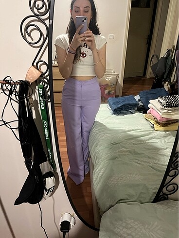 trendyolmilla lila pantolon