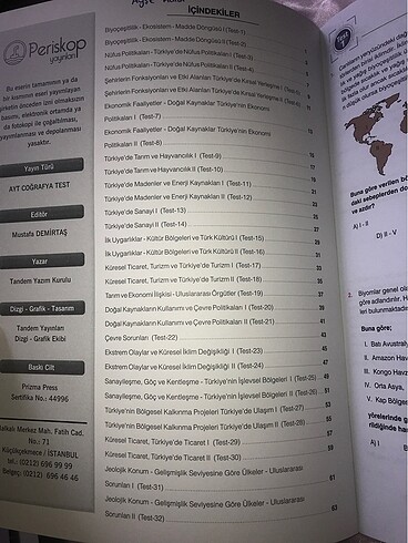 Ayt coğrafya test kitabı - Görsel 2