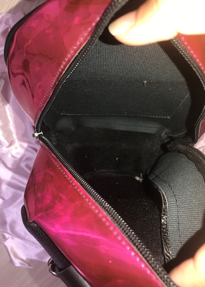 Pembe fosfor çocuk çantası - Görsel 2