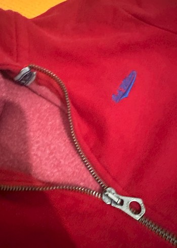 Fermuarlı Kırmızı Sweatshirt - Görsel 3